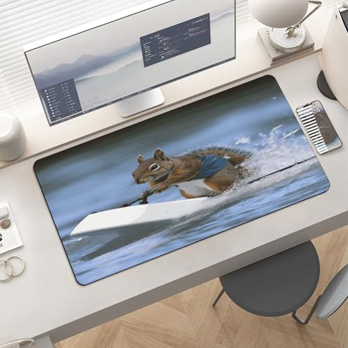 Water Skiing Squirrel Alfombrilla de Escritorio para Mouse miniatura 6
