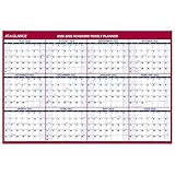 AT-A-GLANCE 2022-2023 Erasable Calendar, Dry Erase Wall Planner, 48' x 32', Jumbo, Academic & Regular Year, Double Sided, Horizontal (PM326S28)