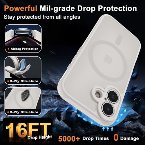 Image of MOCCA Magnetic Shockproof for iPhone 17 Case,Stone