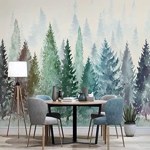 Papier peint 3D forêt 200x140 pour fond de canapé de salon