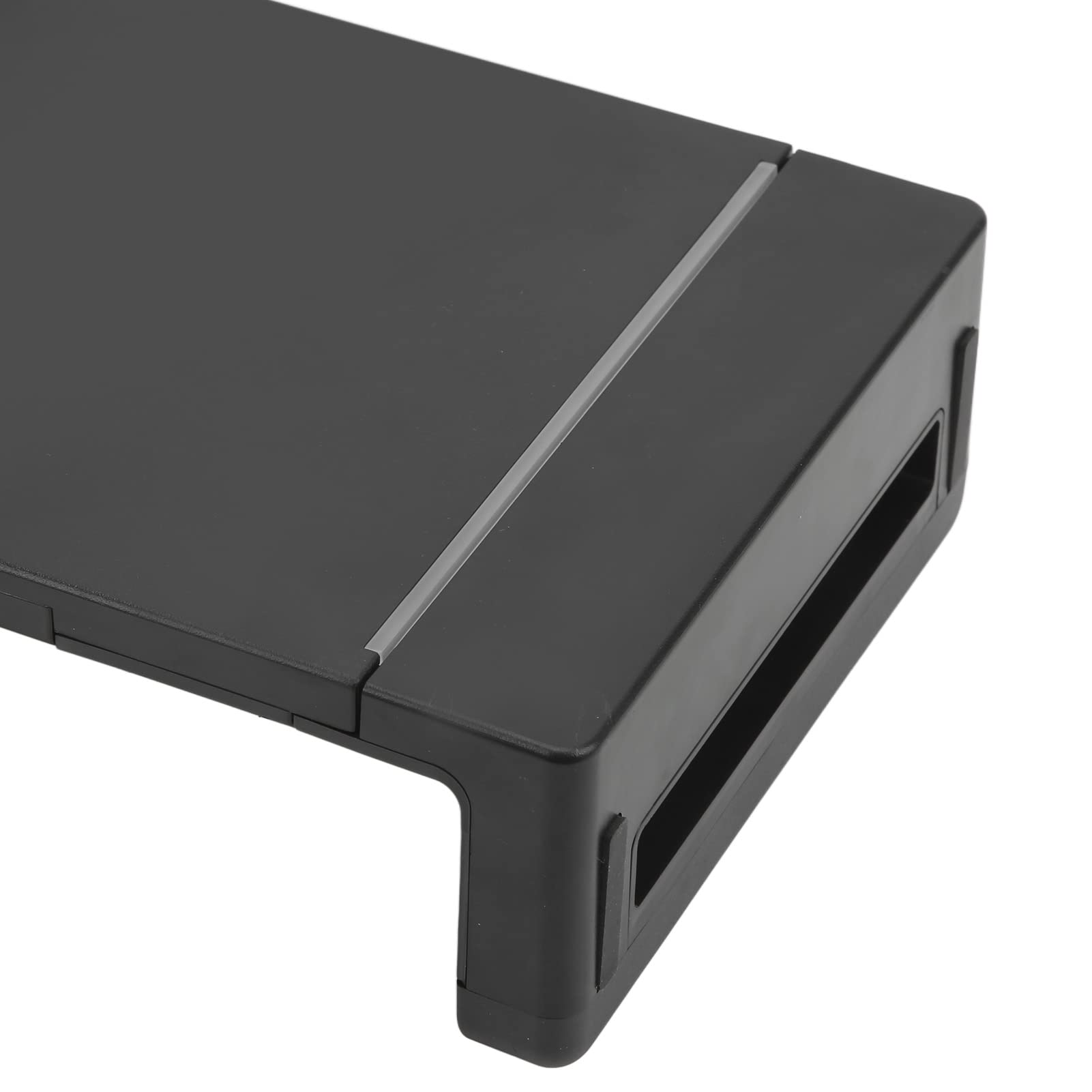 RGB-Monitorständererhöhung mit USB3.0-Aufladung, Ergonomisches Design, Tragkraft 25 Kg, Verstellbare Länge, 5 Lichtmodi, USB-Erweiterung, Praktisch und Praktisch