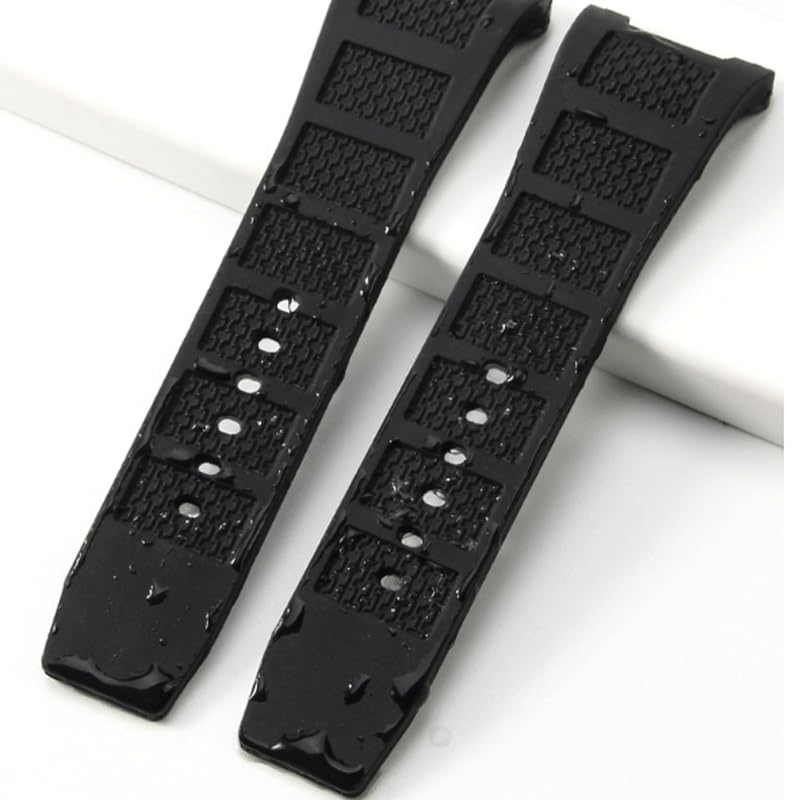 Bracelet de montre en silicone for, compatible avec les accessoires 30 x 16 mm