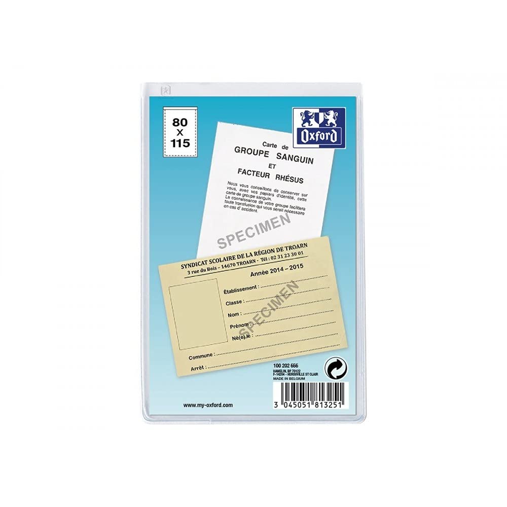 ELBA Ausweishülle Aus PVC, 1-fach, 0,20 Mm Stärke – Format 83 X 120 Mm, Transparent Und Stabil