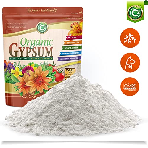 Cz Garden Supply CZGYPPDR Organic Gypsum Powder 5Lb - Made In Usa - Calcium Sulfate Dihydrate - Garden Soil Amendment Fertilizer thumb #7
