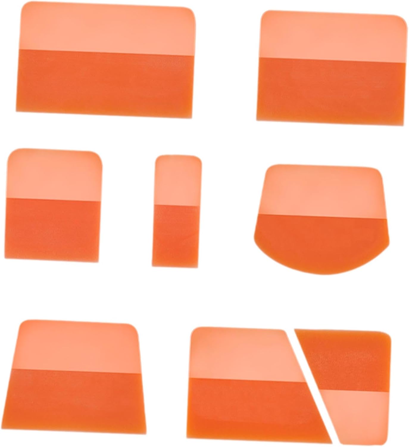8x PPF Squeegees TPU Squeegees Portable for Vinyl Window Tint Tools for Graphic Decal Installations Mirror Water Wiping, Orange