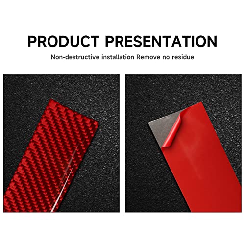 Image of Car Front Door Window Pillar Decals for 2011-2023 Chrysler 300 / 300C / 300S / Limited /Touring /Base Accessories Carbon Fiber Interior Stickers