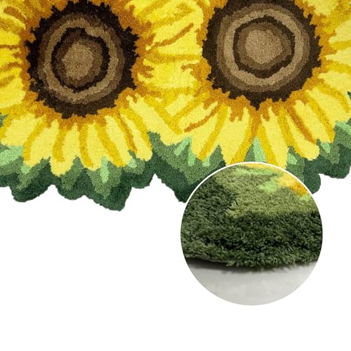 Tapete decorativo amarillento de girasol 27.5x27.5 pulgadas miniatura 7