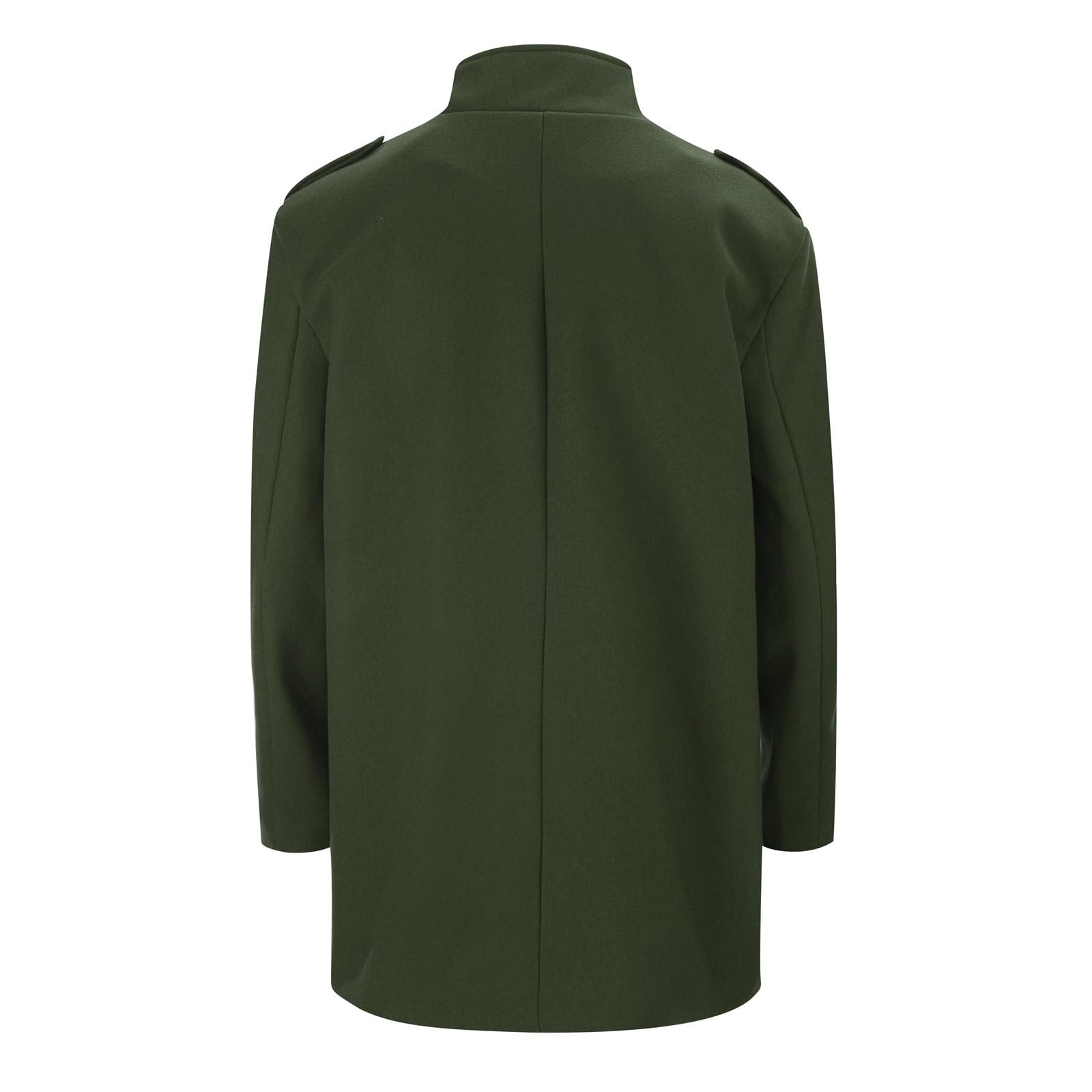 Wintermantel Herren Warm, Mantel Herren Wolle, Reverskragen Trenchcoat Übergang Gepolstert Trench Jacket Mit Taschen Klassischer Dufflecoat Mittellanger Mäntel Warmer Parka Overcoat