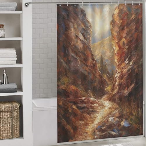Rideaux de bain chic Canyon finitions haut de gamme pour douche