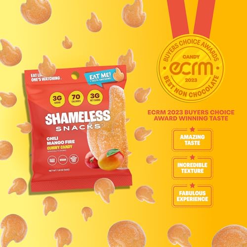image for Shameless Snacks - Healthy Low Calorie Snacks, Low Carb Keto Gummies (