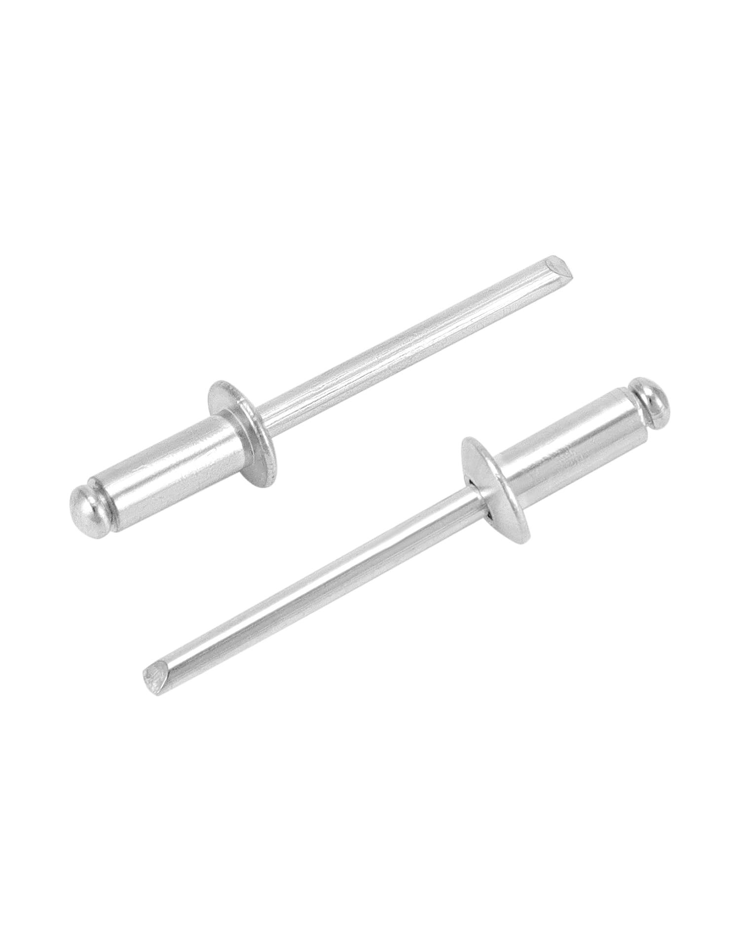 QWORK Remaches ciegos de aluminio, 500 piezas de 3/16 x 1/2 pulgadas (4,8 x 12 mm), surtido de remaches ciegos, remaches ciegos, plateado
