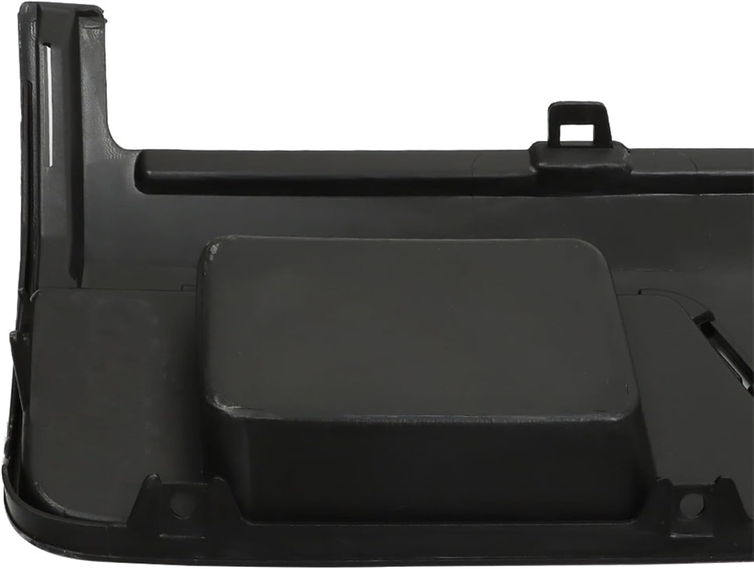 Silscvtt Black Front Bumper Filler Panel without Tow Hook Hole with Impact Bar Skid Plate 23126910 Replacement for 2014 2015 Silverado 1500