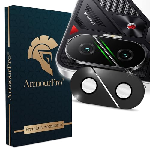 Image of ArmourPro Camera Lens Protector for Poco F7 (6.77 Inches) Tough HD Individual Aluminum Alloy Rings 9H Camera Cover, Scratch-Resistant,Camera Lens Protection| Black, 1 Pack
