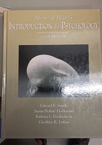 Atkinson and Hilgard’s Introduction to Psychology (with Lecture Notes and InfoTrac)