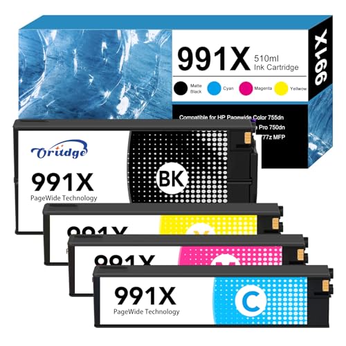 Cartouche d'encre HP 991 compatible évite les pannes sur PageWide MFP 777z