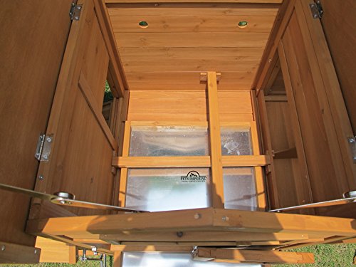 Pets Imperial® Clarence Kleiner Hühnerstall - Schiebetablett & integrierter Hühnerauslauf - Hühnerhaus mit 2 Nistplätzen – Bild 8