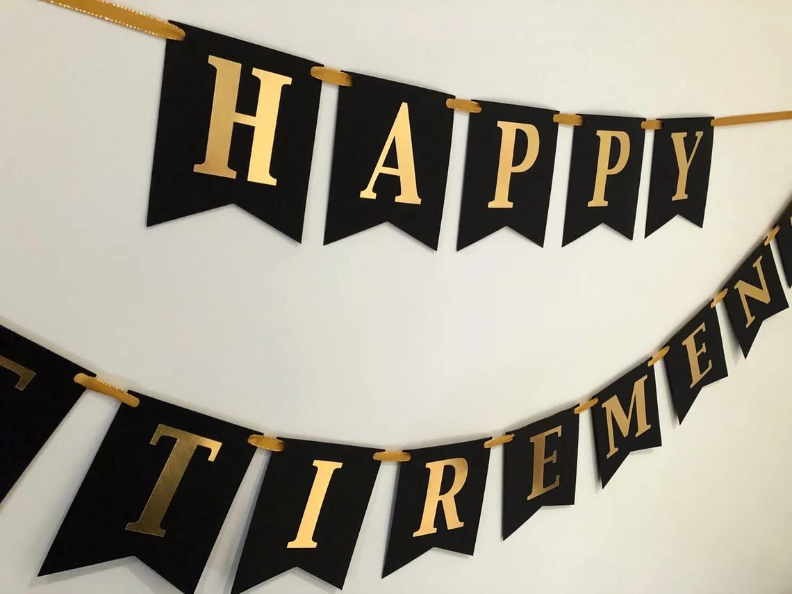 Party Propz Happy Retirement Decoration - 1Pc, Happy Retirement Banner for Men, Women | Banner (Cardstock) | Dad, Mom Celebration Kit 3