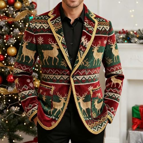 Blazer homme en coton coupe ajustée élégant et décontracté - 3