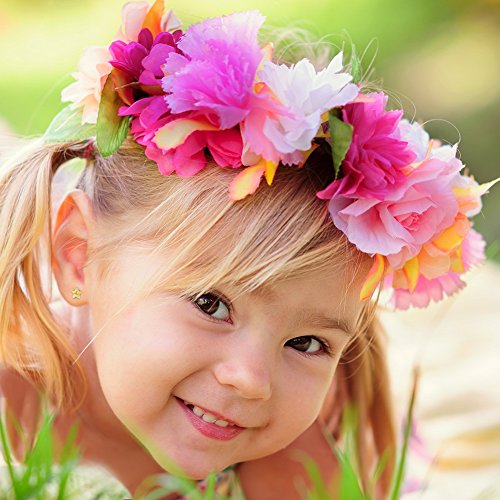 Yellow Gold Plated Plain Little Star Safety Screw Back Earrings for Toddlers and Little Girls 6mm - Elegant and Shining Star Jewelry for Kids Everyday Accessory3