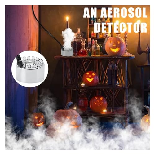 MZZYG Disco Lights Halloween Mini LED Pumpkin Light Fogger Water Fountain Pond Fog Machine Atomizer For Halloween Christmas Party Decoration For DJ Club Brithday KTV Festival Home - Image 3