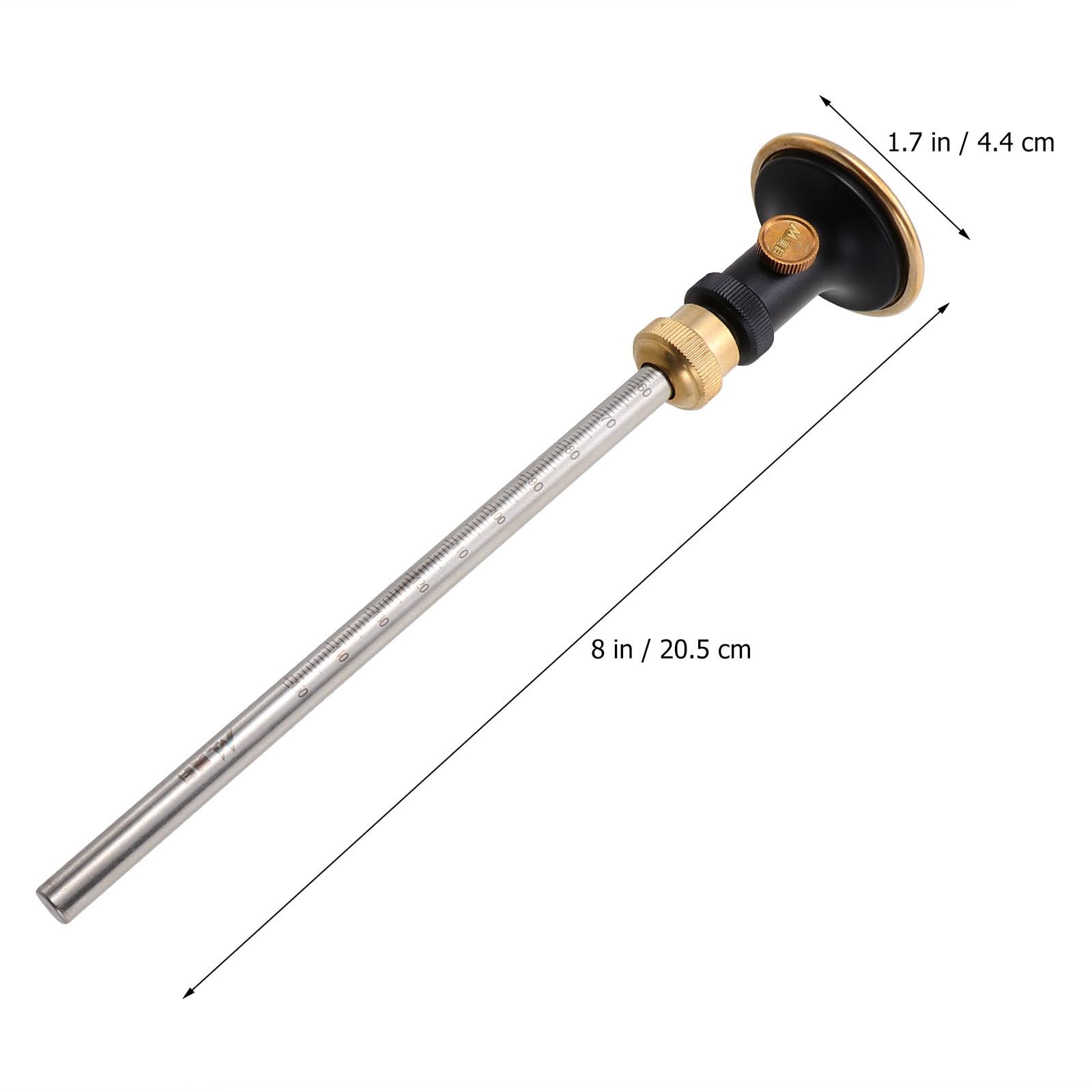 SHINEOFI Herramienta de Trazado de Acero Inoxidable y Aleación de Aluminio Calibrador de Mortaja para Marcas Precisas en Madera para Carpintería