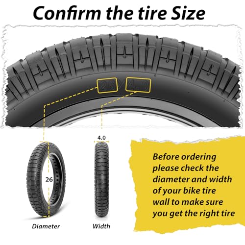 MOHEGIA E-Bike Fat Tire: 20×4.0/20×4.5/20×5.0/26×4.0 Inch