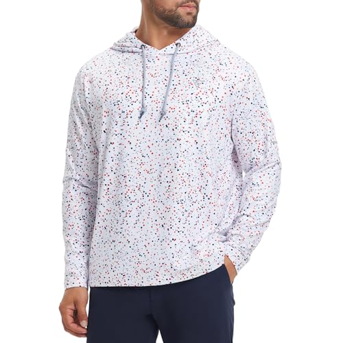 Image of M MAELREG Hoodies for Men Golf Fleece Hooded Sweatshirts Dry Fit Athletic Lightweight Casual Midlayer Mens Hoodies Pullover