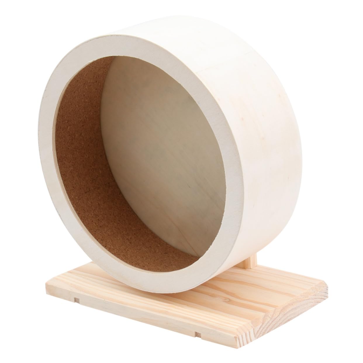 CORHAD Hamster Exercise Wheel Wooden Non-Run Disc Perfect for Mice Dwarf Hamsters Pet Exercise Toy 12.6 Inches