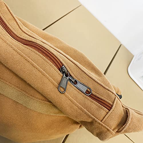 Image of Canvas Casual Messenger Bag Hobo Crossbody Bag Canvas Shouder Tote Handbag for Women and Men
