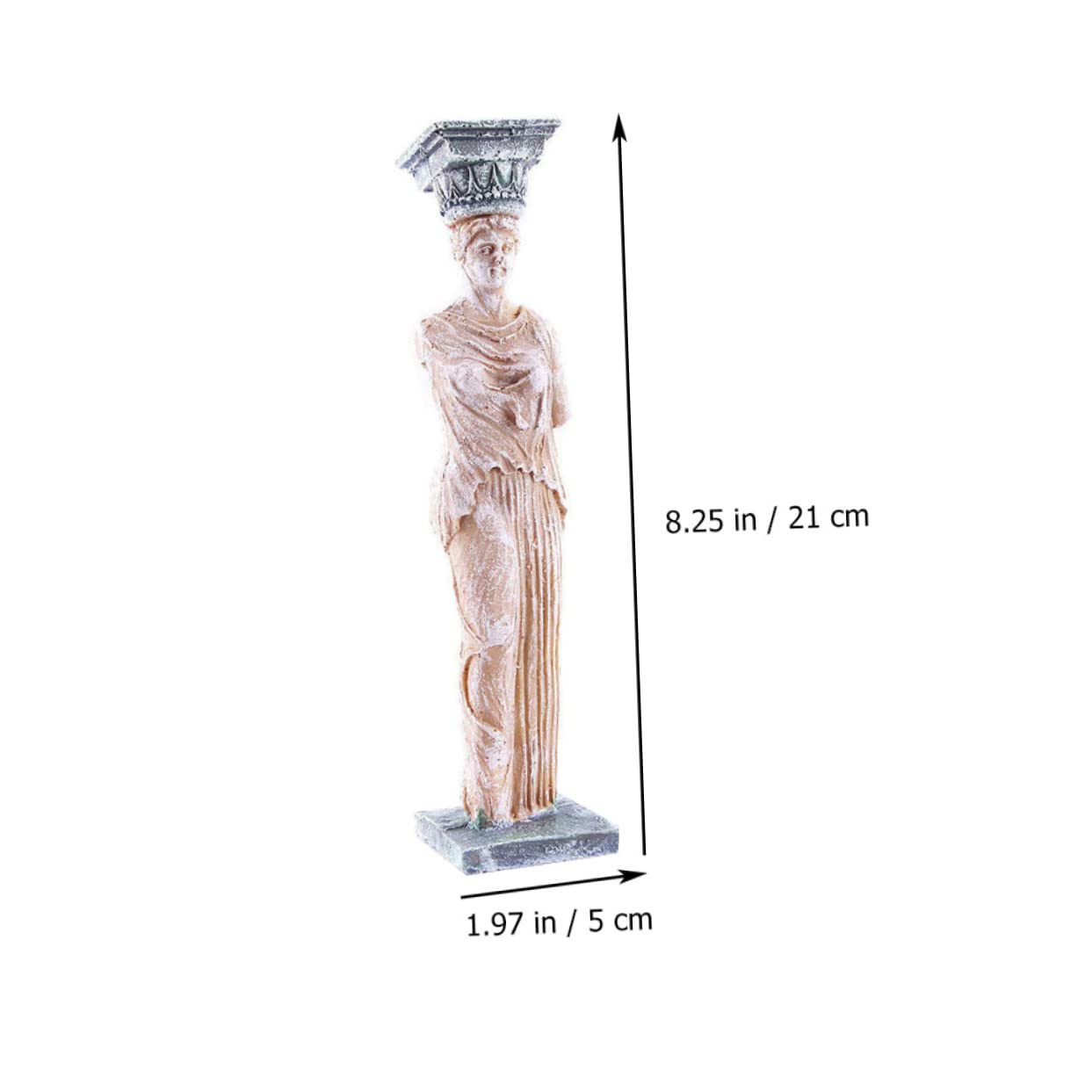 COLLBATH 2 Estatuas de Diosa para Crear un Paisaje Único para Acuario de Resina Pack de 2 Piezas Decoración Elegante y Delicada Fácil de Limpiar para Peceras de Agua Dulce