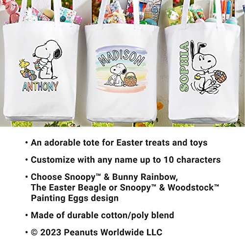 Let's Make Memories Personalized Tote Bags For Easter Treats - Egg Hunt Bags miniatura 3
