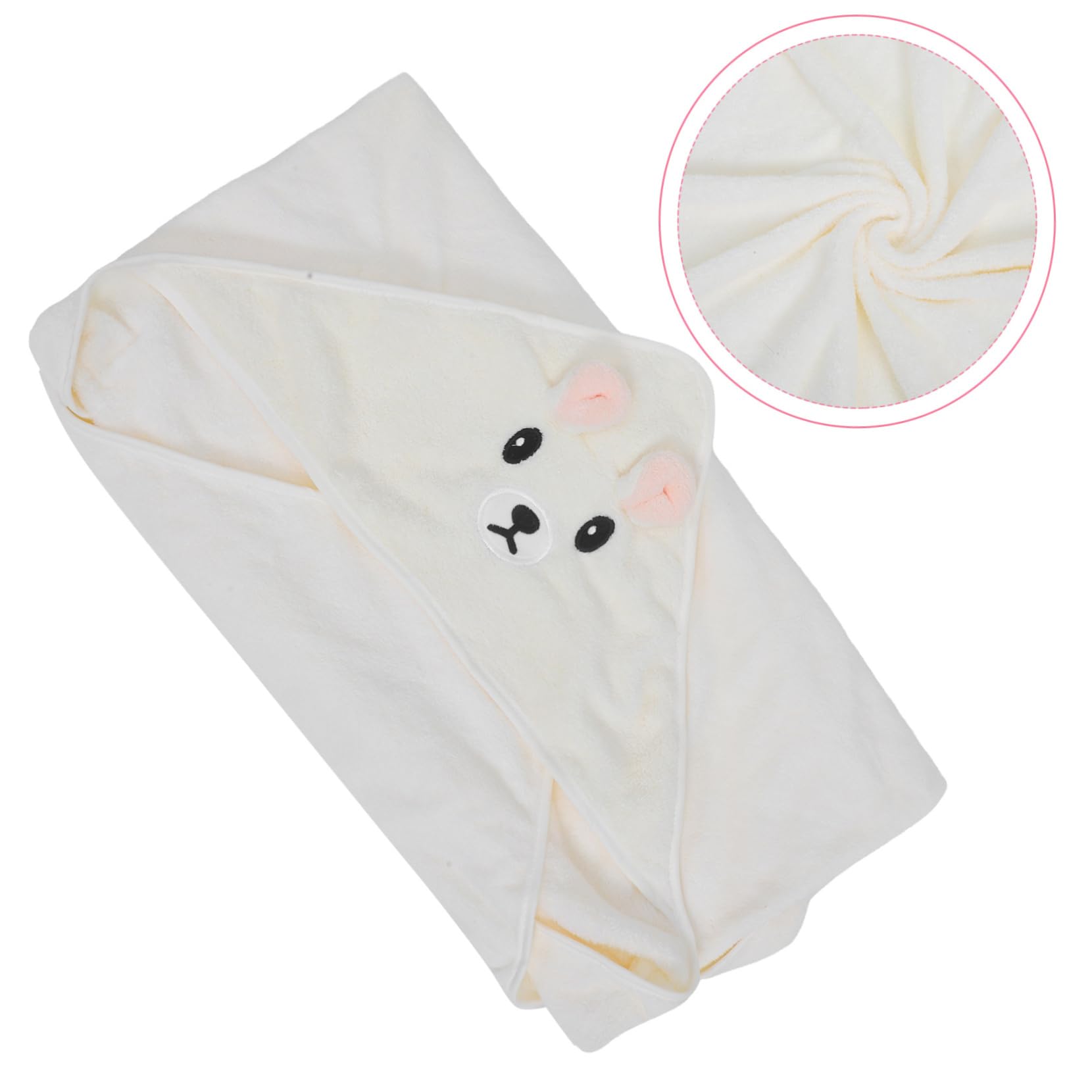 Toyvian 3pièces Serviette De Bain à Capuche pour Garçon Fille Ensemble De Serviettes Éponge avec Design Cartoon pour Nés Couleur Aléatoire