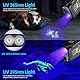 DARKBEAM Schwarzlicht UV Taschenlampe 365+395, 1000LM LED EDC Taschenlampen Wiederaufladbare Woods Lampe, Mini Magnetfuß COB Rotlicht & Notstrom für AC Leck, Epoxidharz, Haustiere Urin, Haus/Außen