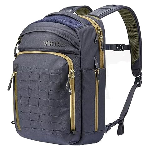 VIKTOS Perimeter 25 Liter Durable Tactical Waterproof Aluminum Reinforcement Sheet Outdoor EDC Backpack with 15" Laptop Compartment, Midwatch Cover