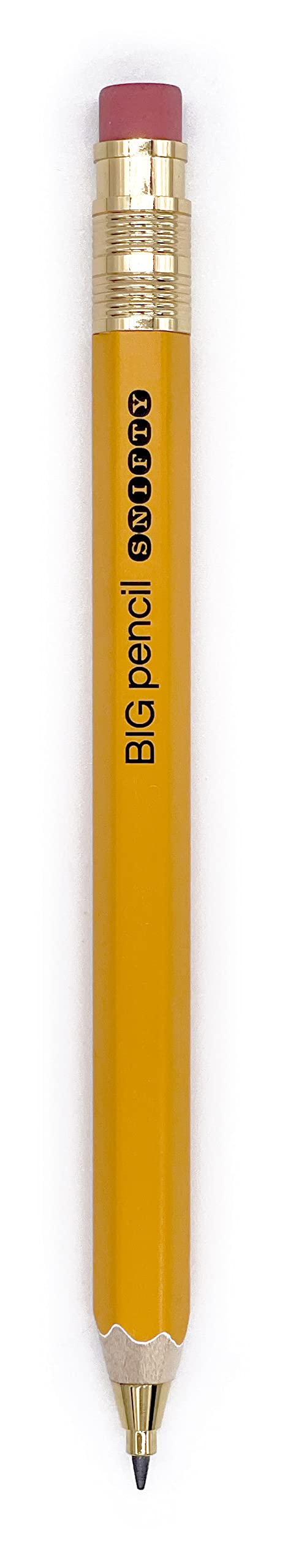 SNIFTY BIG - Juego de lápices mecánicos de grafito, 1 lápiz + 12 minas de recambio + 3 gomas de borrar