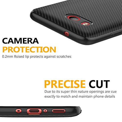 Peakally Cover per HTC U11, [Fibra di Carbonio]