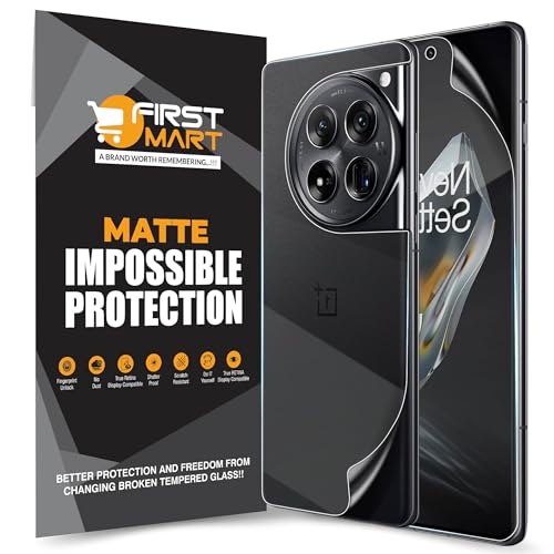 Image of FIRST MART Screen Protector for OnePlus 12 5G (6.82 Inches) Edge-to-Edge Front and Back Guard with Installation Kit, Case Friendly Screen Coverage| Matte, Ultra Thin Unbreakable Membrane