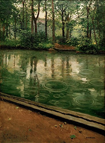 Get Custom Art Gustave Caillebotte - L'Yerres, pluie, Poster Art Print Wall Decor - Size 18x24 Inches