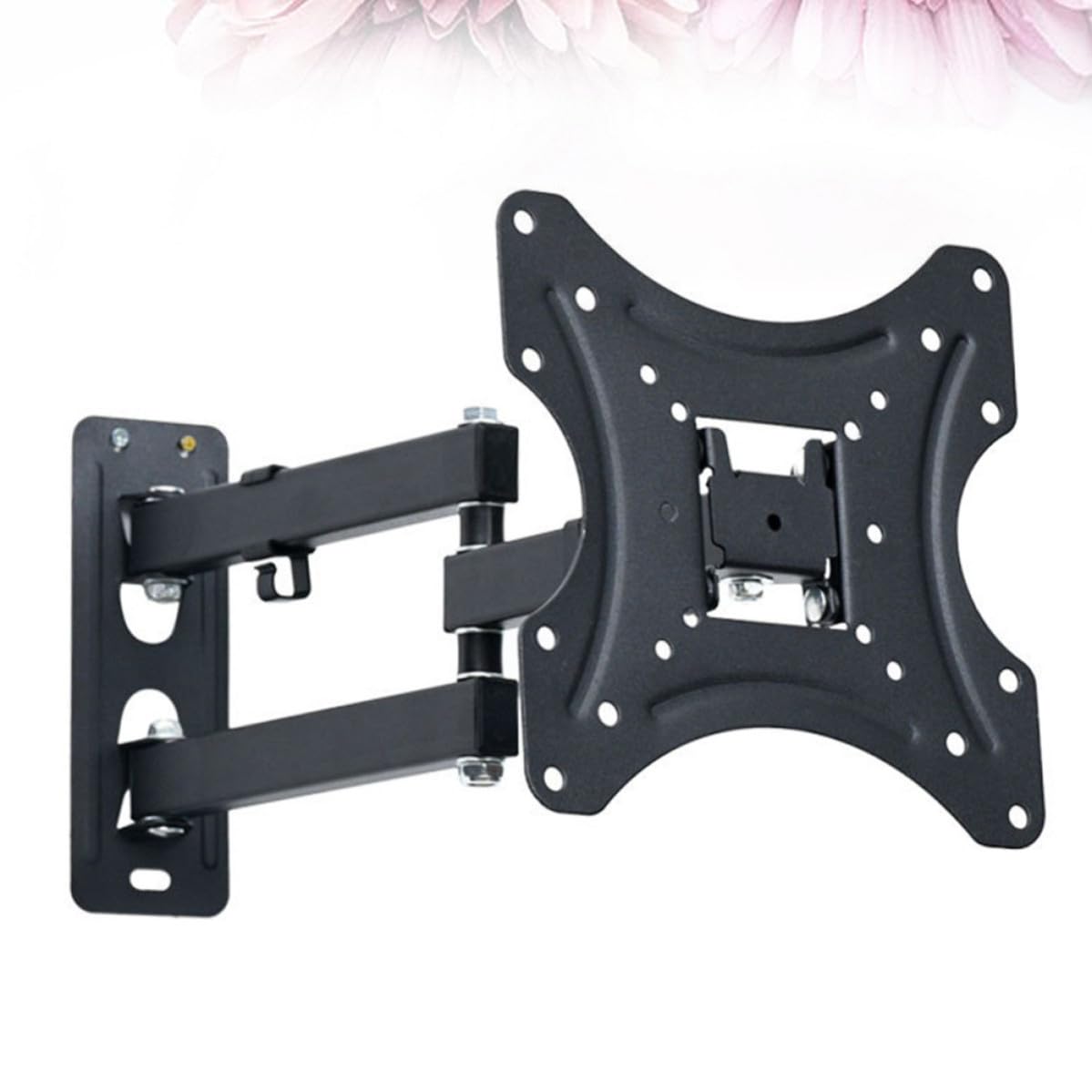 Negro Soporte Giratorio LCD de de Acero Extensible TV