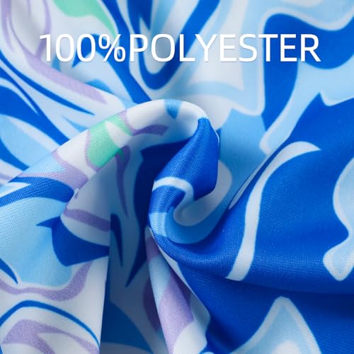 Image of Toddler Girls Long Sleeve Swimsuits Girl Swimwear Little Girls Swimsuits 2 Pieces Toddler Rash Guard Swimsuit Print