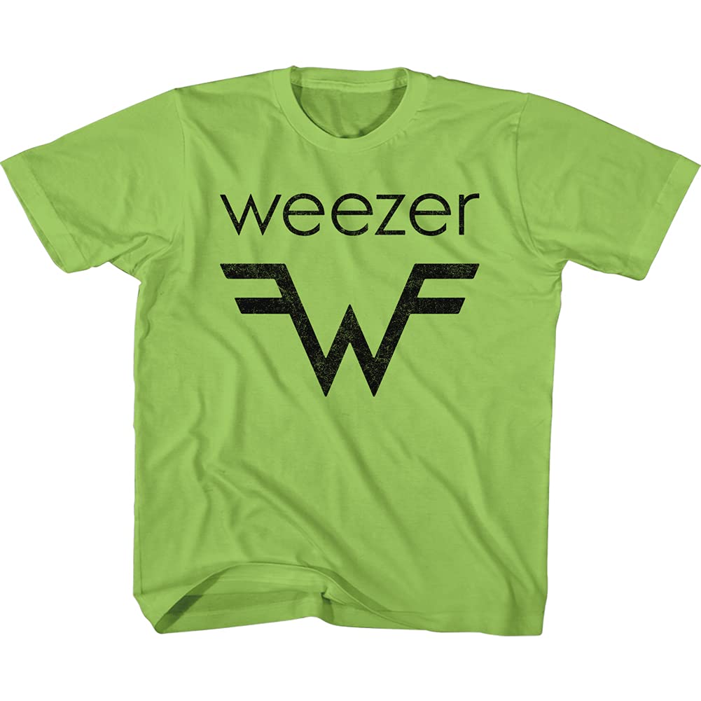 Weezer Rock Band Weezer & W Logo Toddler Short Sleeve T-Shirt Graphic Tee