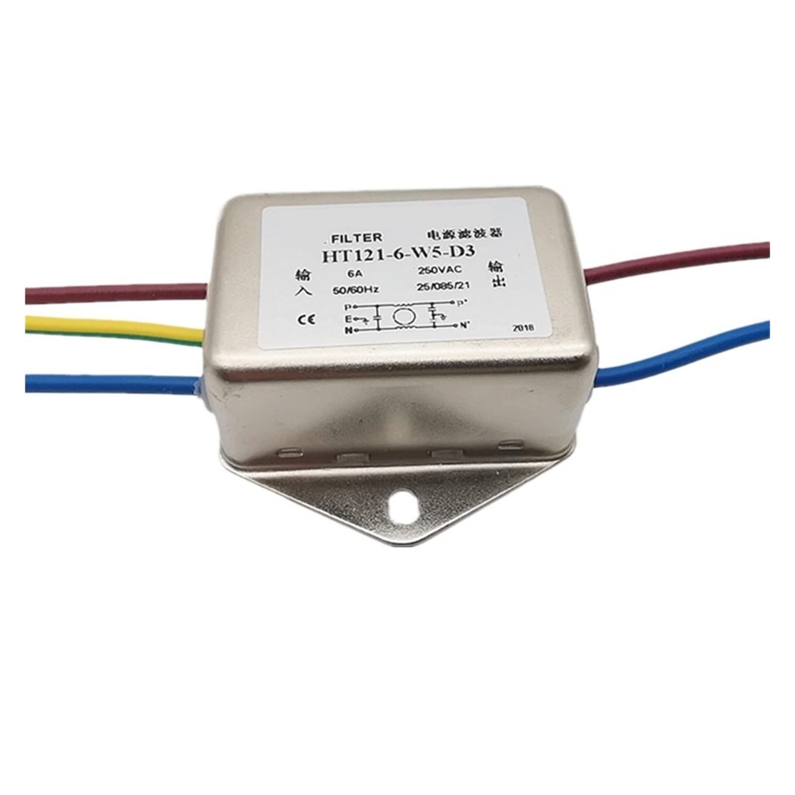 Einphasen-AC-Netzfilter HT120-10-L8-D1 HT121-6-W5-D3