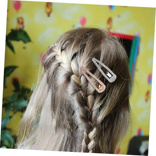 Barrettes de cheveux en strass forme goutte d'eau de qualité - 6