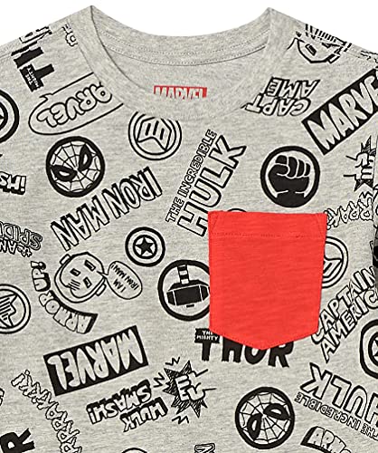 Amazon Essentials Disney | Marvel | Star Wars Boys and Toddlers' Long-Sleeve 2-in-1 T-Shirts, Pack of 22