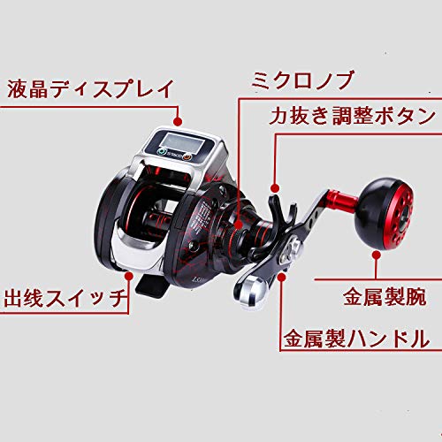 Amazon | ラインカウンタリール 13 + 1ボールベアリング 6.3:1 ベイト