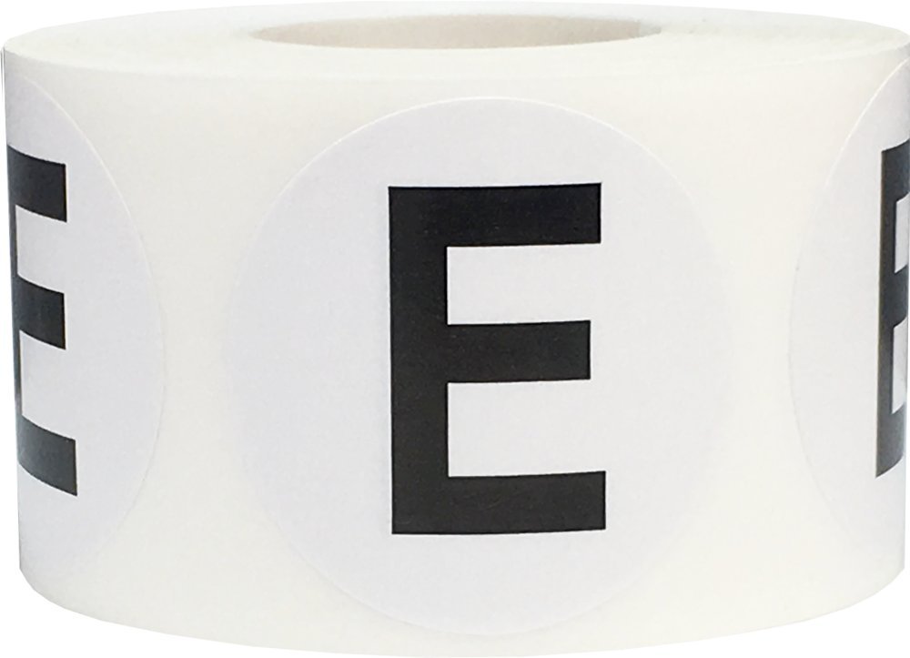 Lot de 500 étiquettes d'inventaire rondes de 3,8 cm avec 500 autocollants adhésifs