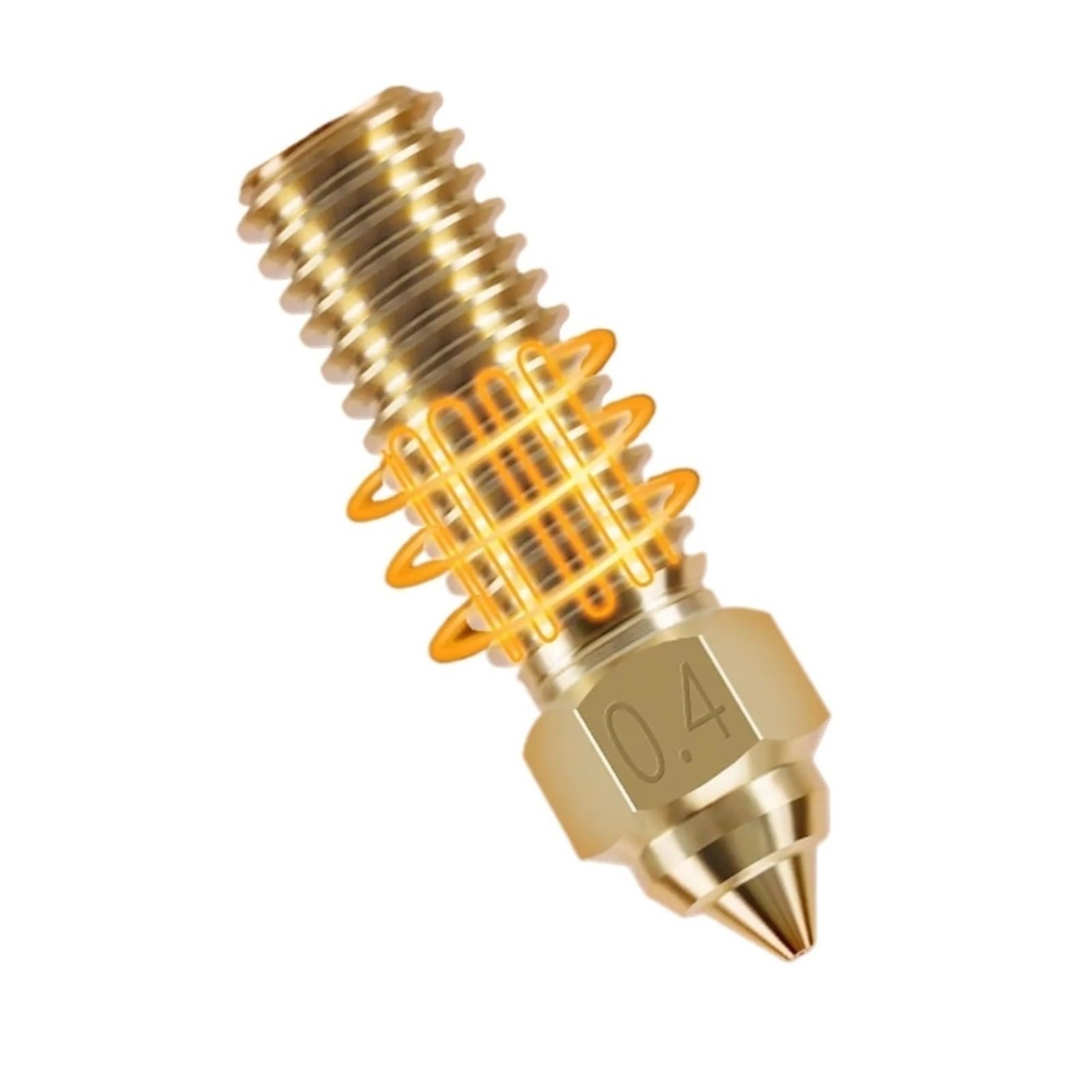 Ugello in ottone, compatibile con Creality, per K1 MAX CR-M4 | Ugello singolo in ottone per sostituzione o manutenzione ordinaria di hotend ed estrusore(5pcs K1 Nozzle)