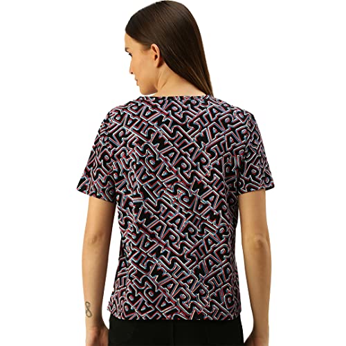 Image of JUNEBERRY Star Wars All Over Printed Half Sleeve Regular Fit T-Shirt for Women /Girls