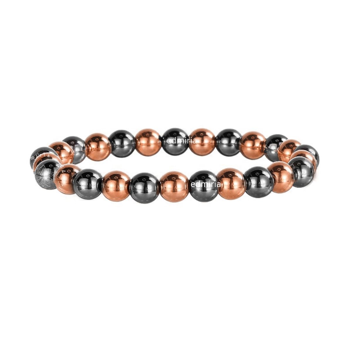 EDMIRIA Copper Magnetic Bracelets - for Men and Women | Magnetic Hematite Bracelets | Healing Copper Bracelet Chakra Health Jewelry | Handmade 100% Copper Beads (10mm Beads) (B0D2TZQHV5) Amazon Price History, Amazon Price Tracker