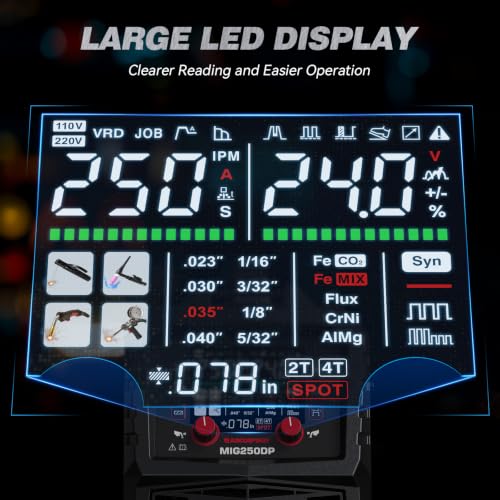 ARCCAPTAIN 250A Double Pulse MIG Welder